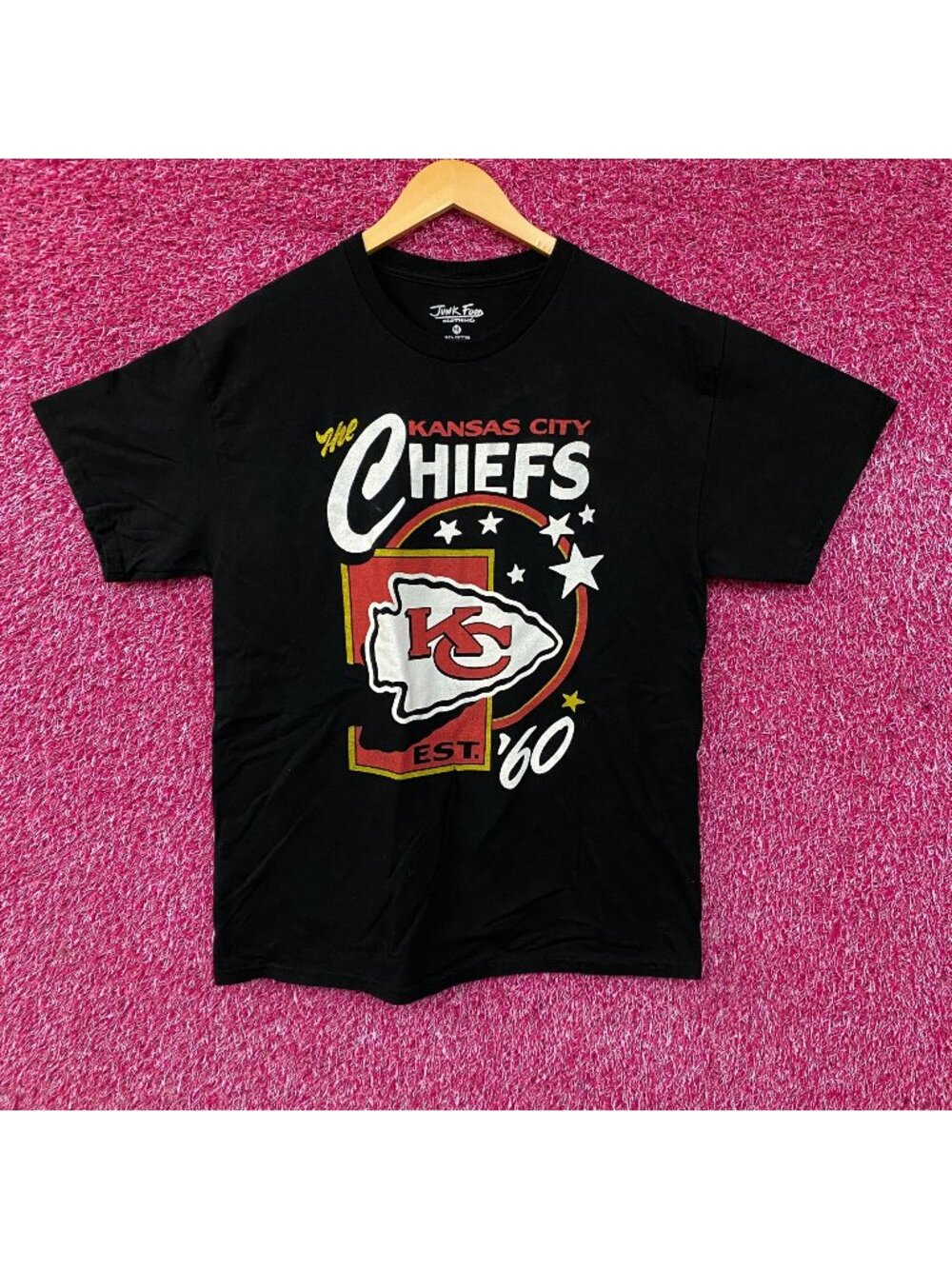 Junk Food Clothing Kansas City Chiefs Star Power Graphic T-Shirt Medium